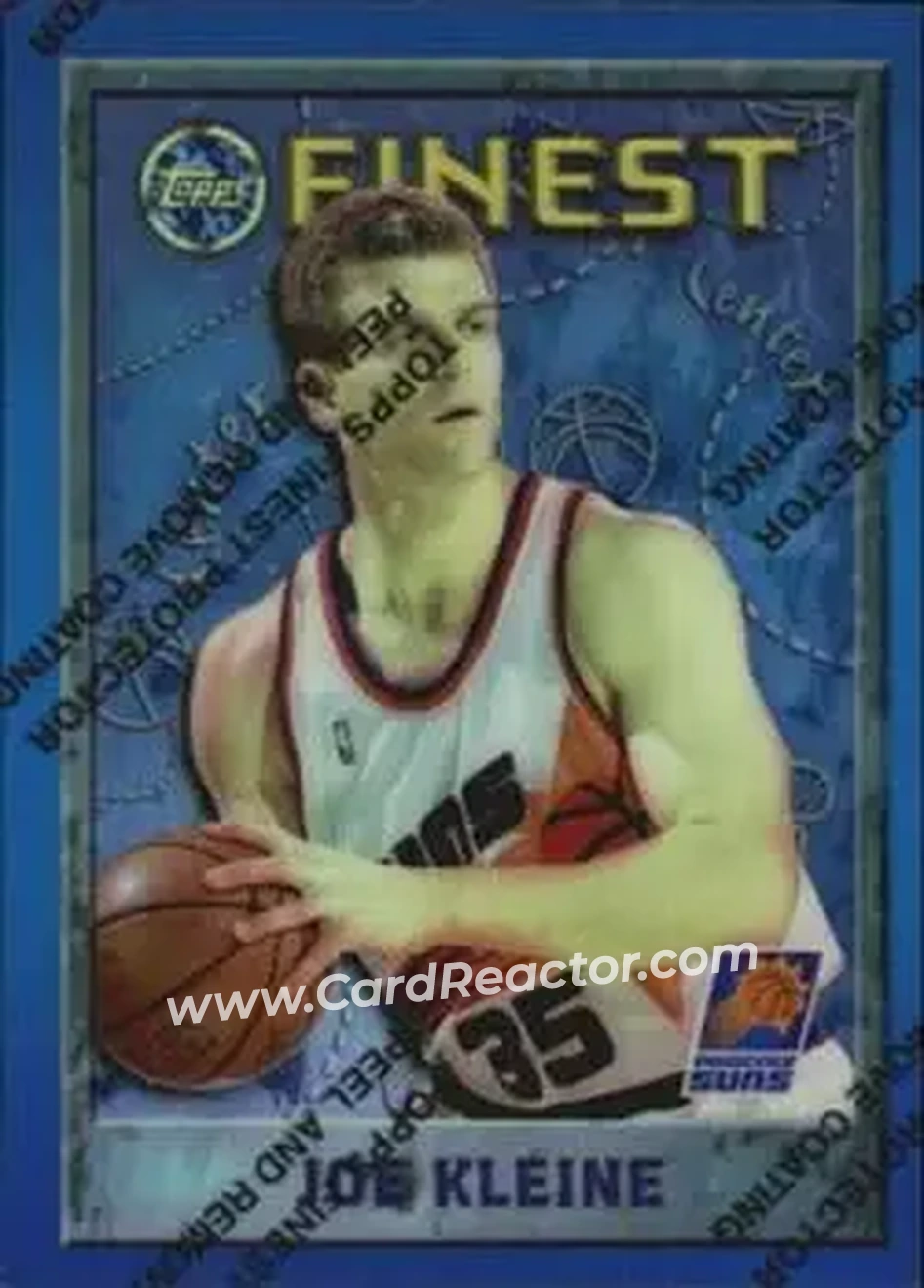 1995-96 Finest - Refractors #68 - Joe Kleine - Phoenix Suns - Front