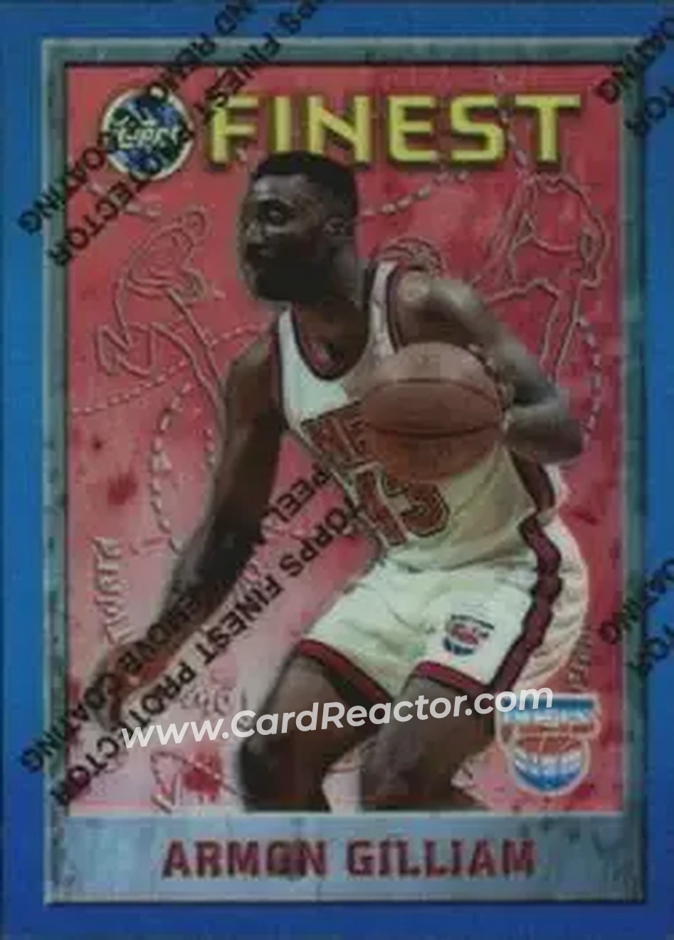 1995-96 Finest - Refractors #71 - Armon Gilliam - New Jersey Nets - Front