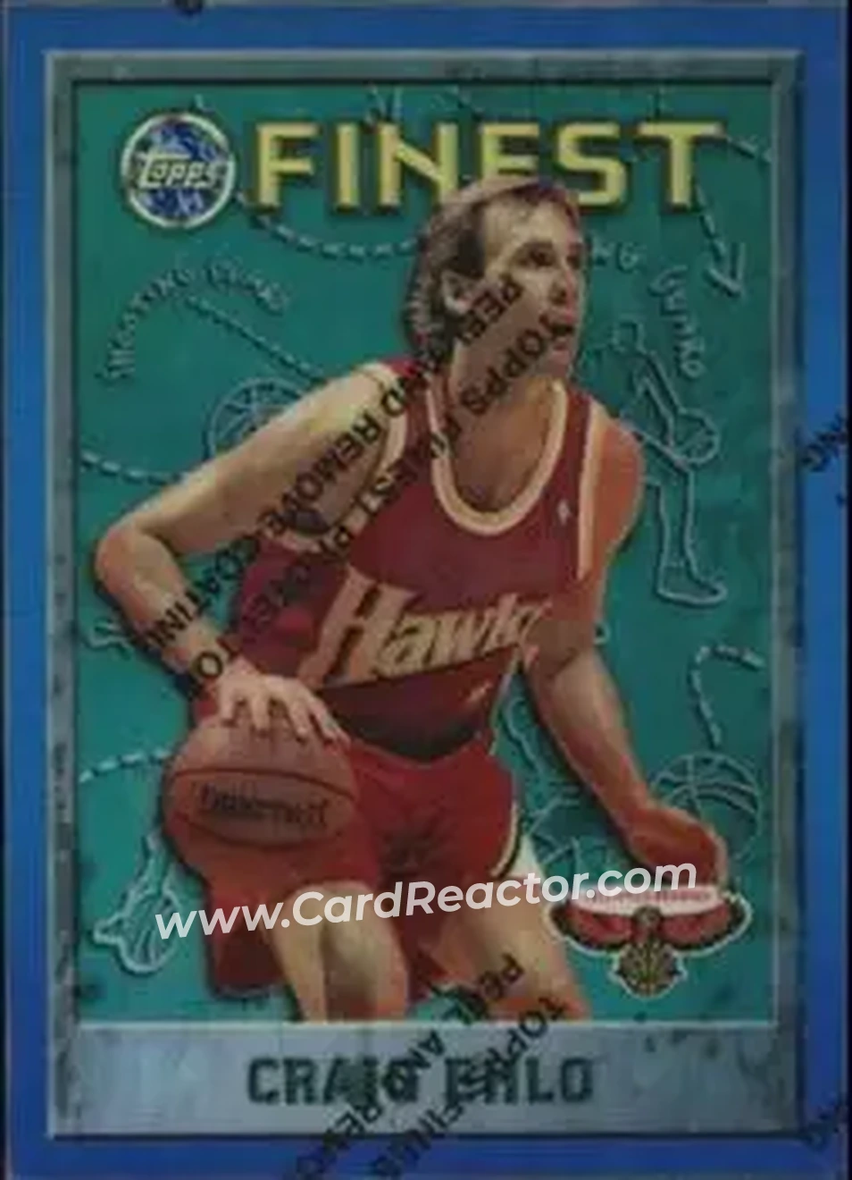 1995-96 Finest - Refractors #72 - Craig Ehlo - Atlanta Hawks - Front
