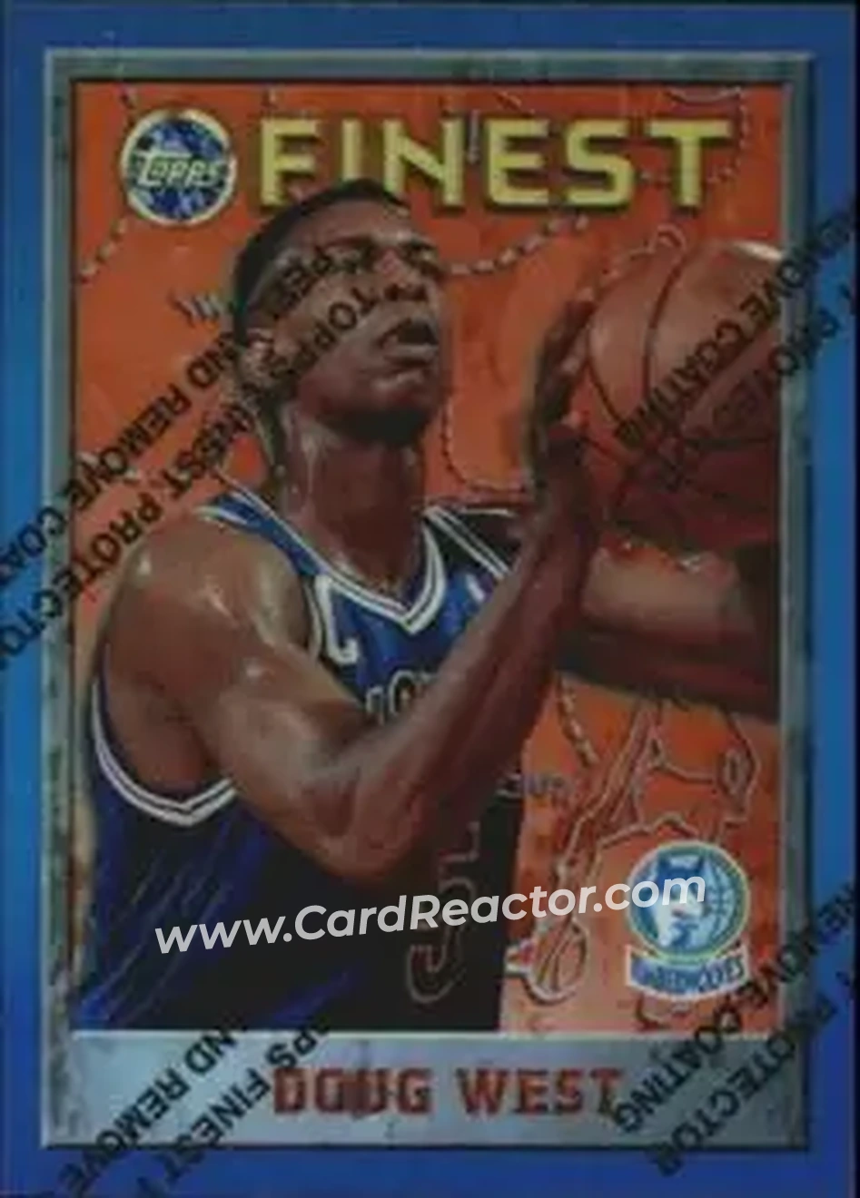 1995-96 Finest - Refractors #84 - Doug West - Minnesota Timberwolves - Front