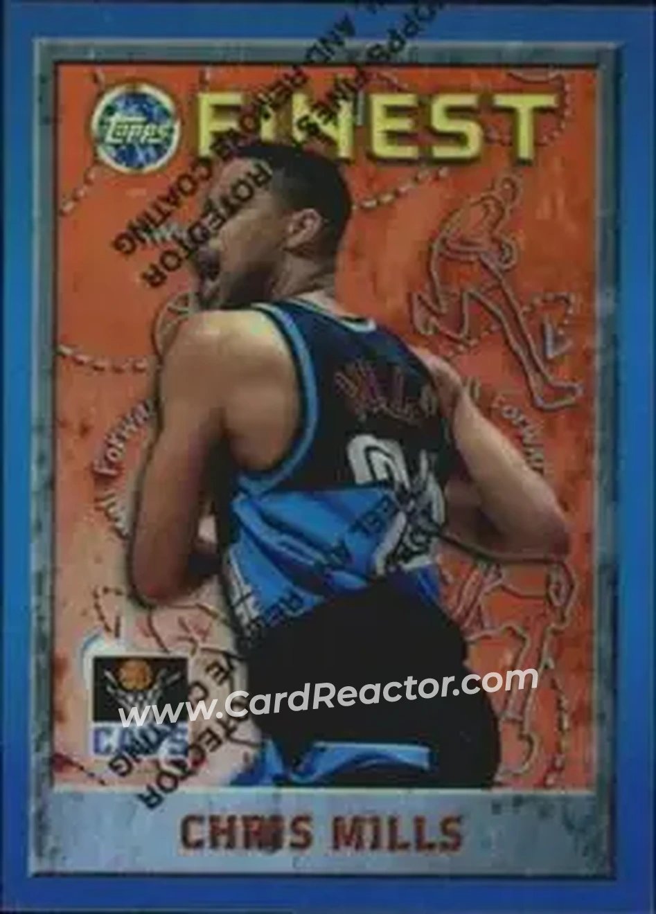 1995-96 Finest - Refractors #86 - Chris Mills - Cleveland Cavaliers - Front