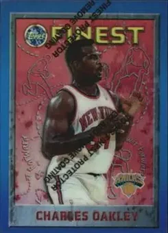 1995-96 Finest - Refractors #87 - Charles Oakley - New York Knicks