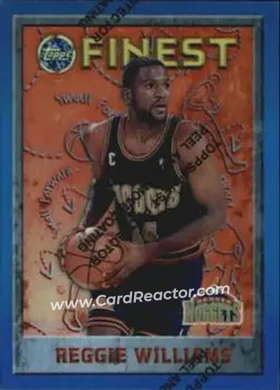 1995-96 Finest - Refractors #107 - Reggie WIlliams - Denver Nuggets - Front