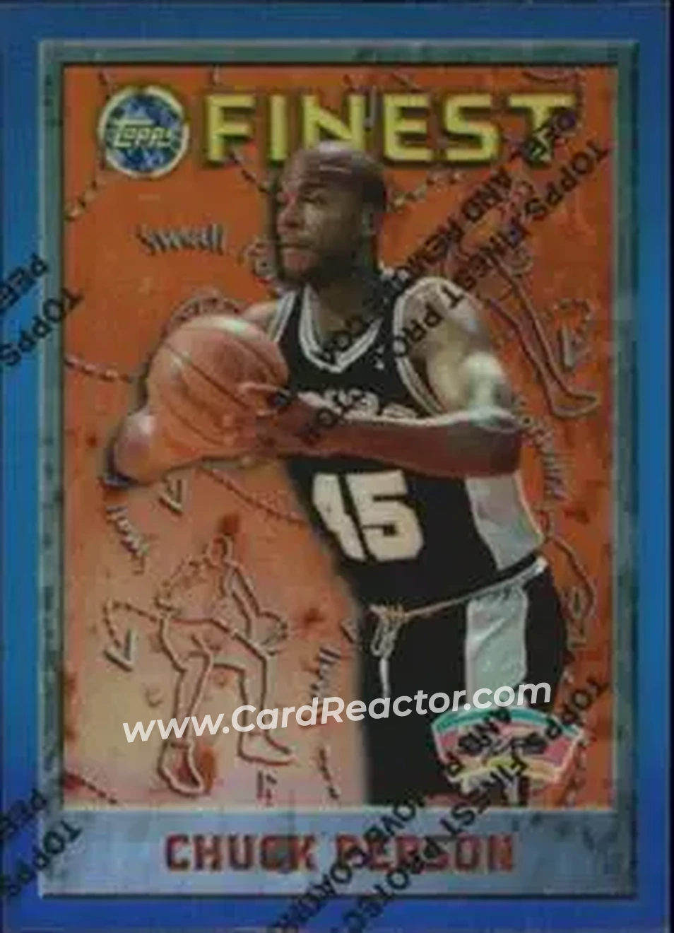 1995-96 Finest - Refractors #146 - Chuck Person - San Antonio Spurs - Front