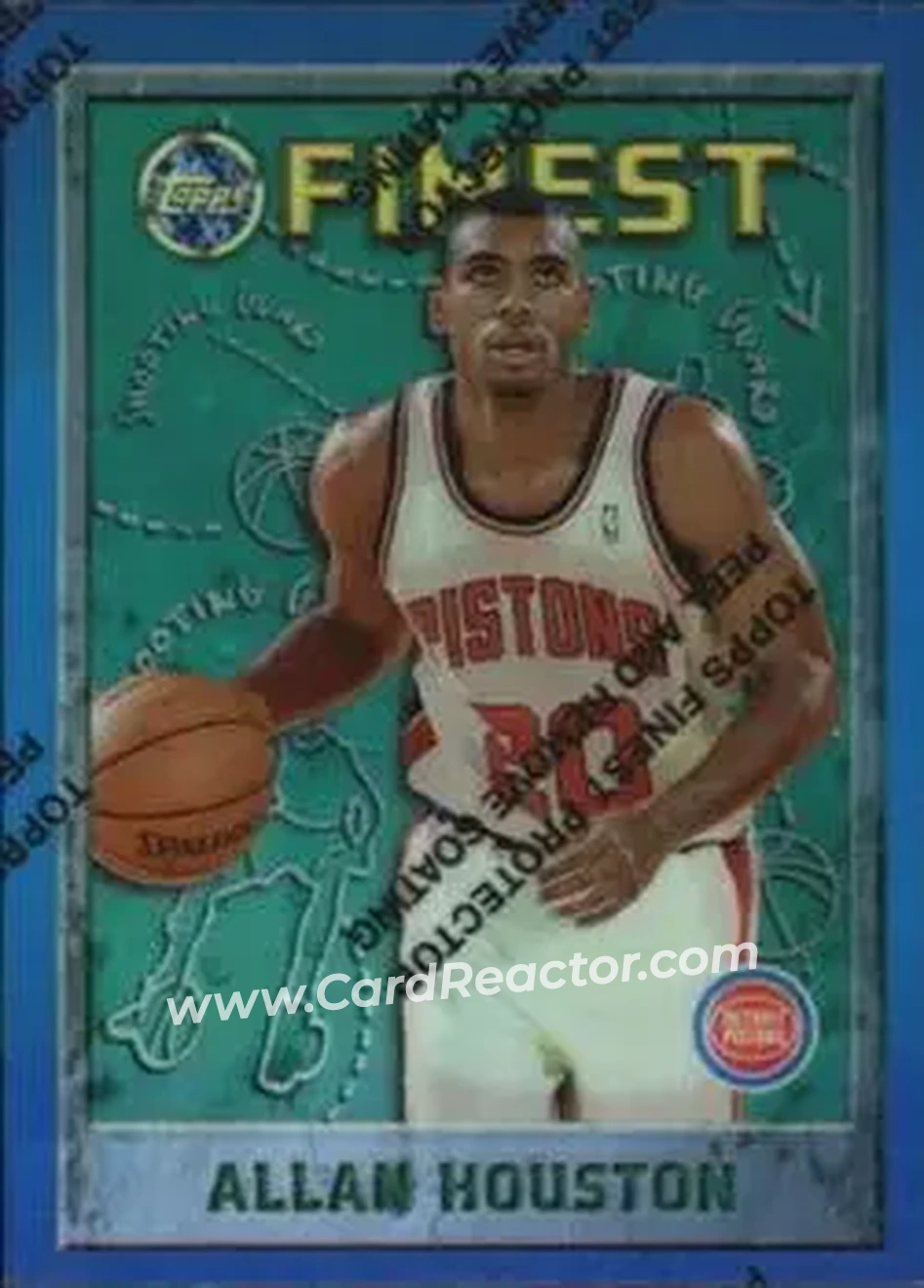 1995-96 Finest - Refractors #153 - Allan Houston - Detroit Pistons - Front