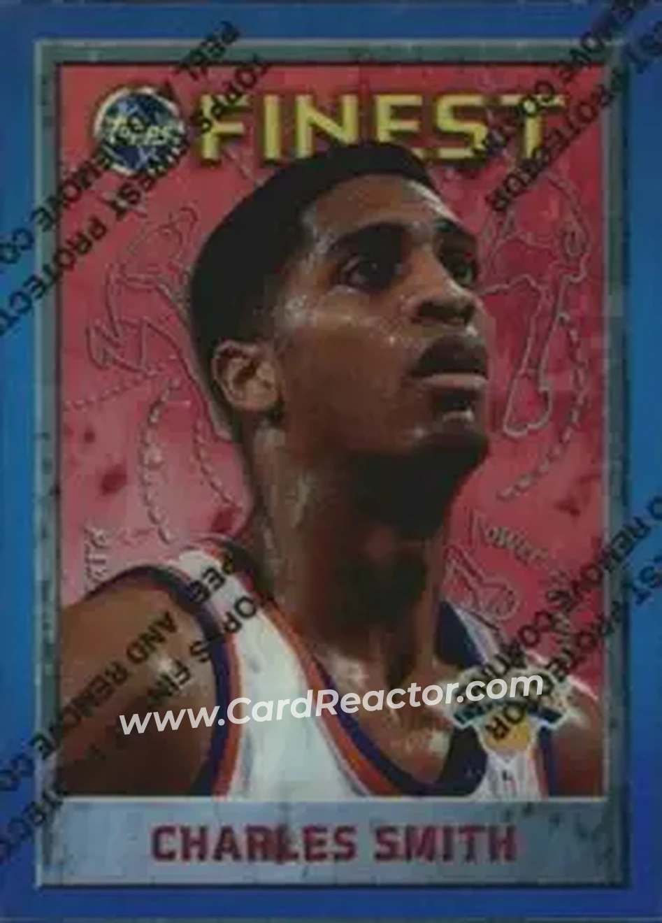 1995-96 Finest - Refractors #155 - Charles Smith - New York Knicks - Front