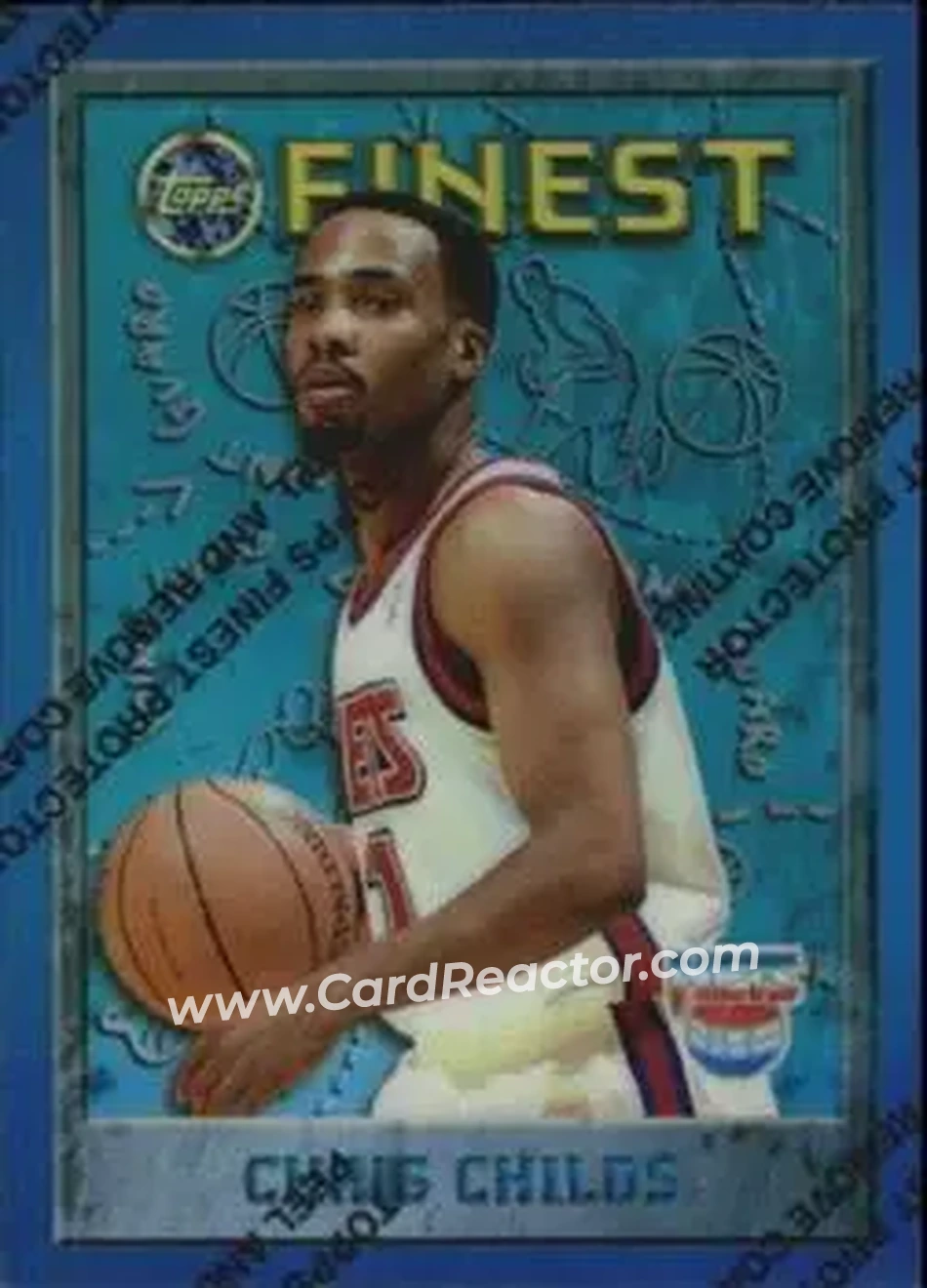 1995-96 Finest - Refractors #188 - Chris Childs - New Jersey Nets - Front