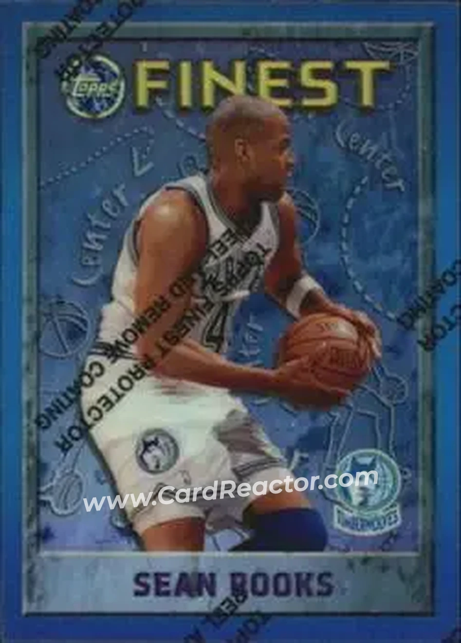 1995-96 Finest - Refractors #192 - Sean Rooks - Minnesota Timberwolves - Front