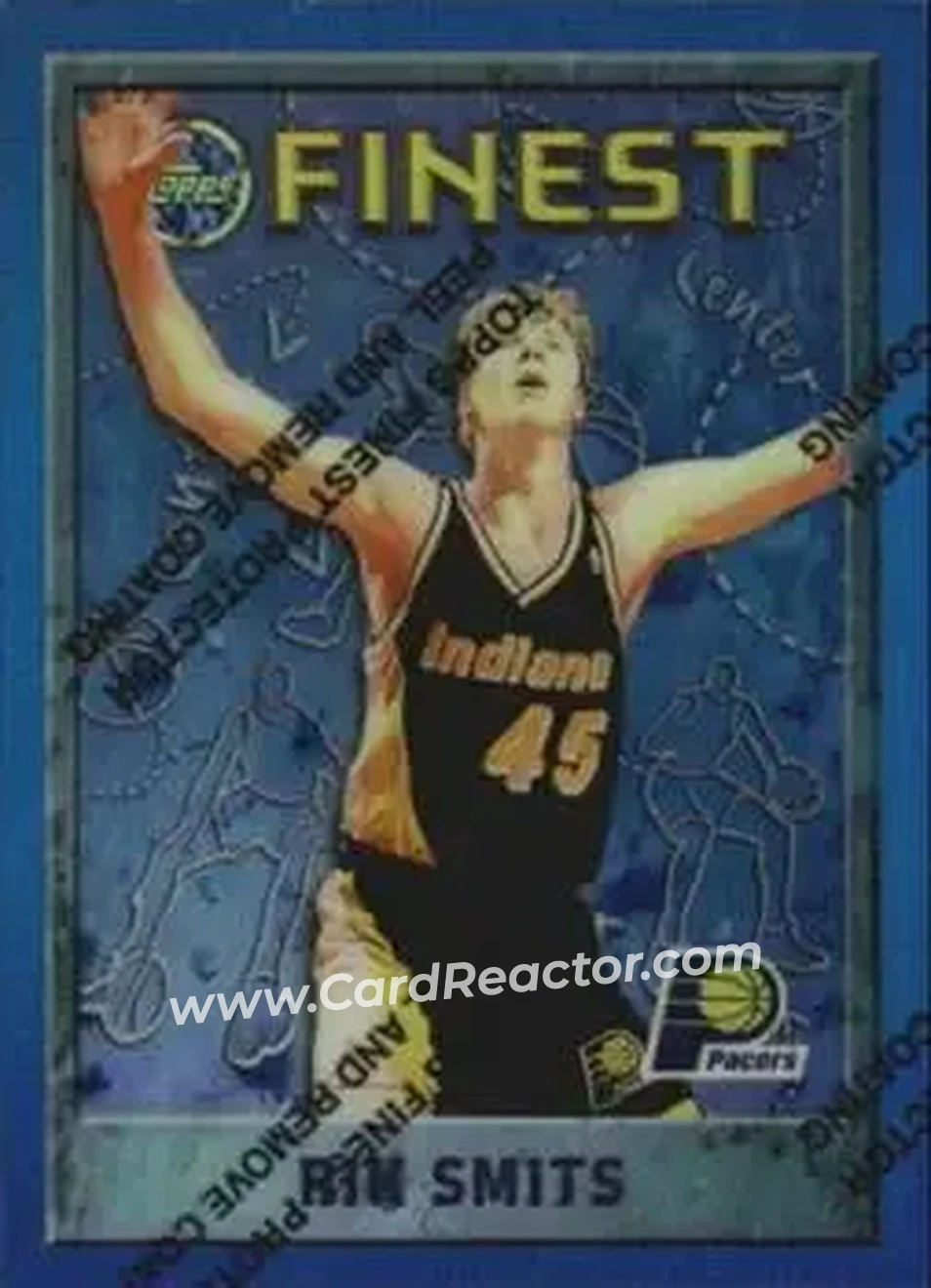 1995-96 Finest - Refractors #194 - Rik Smits - Indiana Pacers - Front