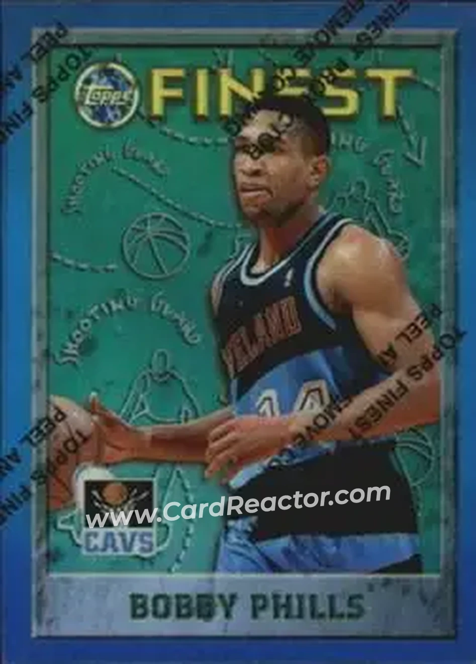 1995-96 Finest - Refractors #198 - Bobby Phills - Cleveland Cavaliers - Front