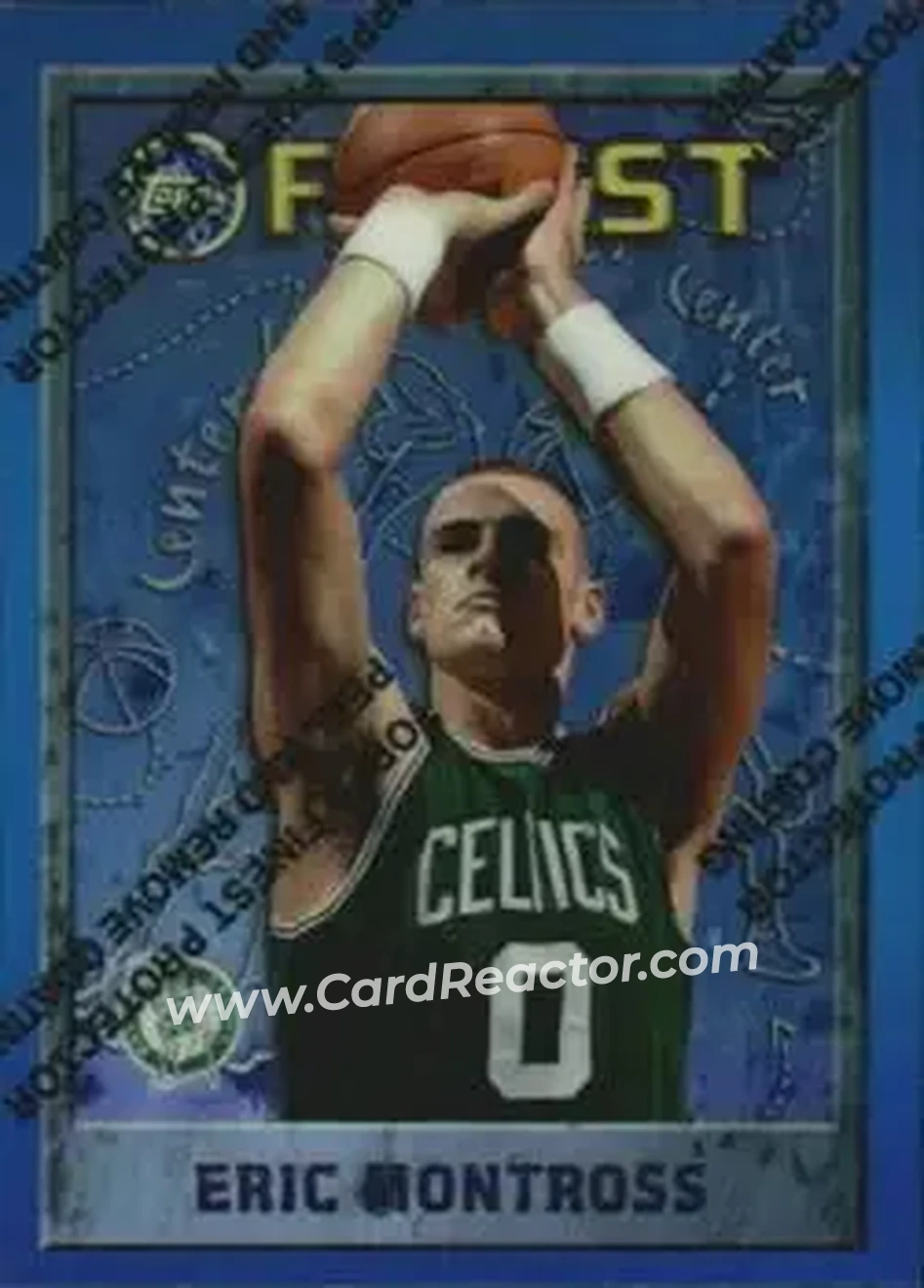 1995-96 Finest - Refractors #206 - Eric Montross - Boston Celtics - Front 1995-96 Finest - Refractors #206 - Eric Montross - Boston Celtics - Front
