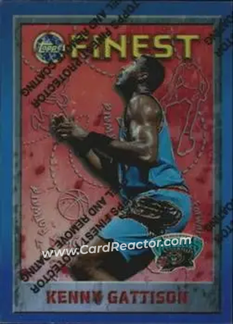 1995-96 Finest - Refractors #207 - Kenny Gattison - Vancouver Grizzlies - Front