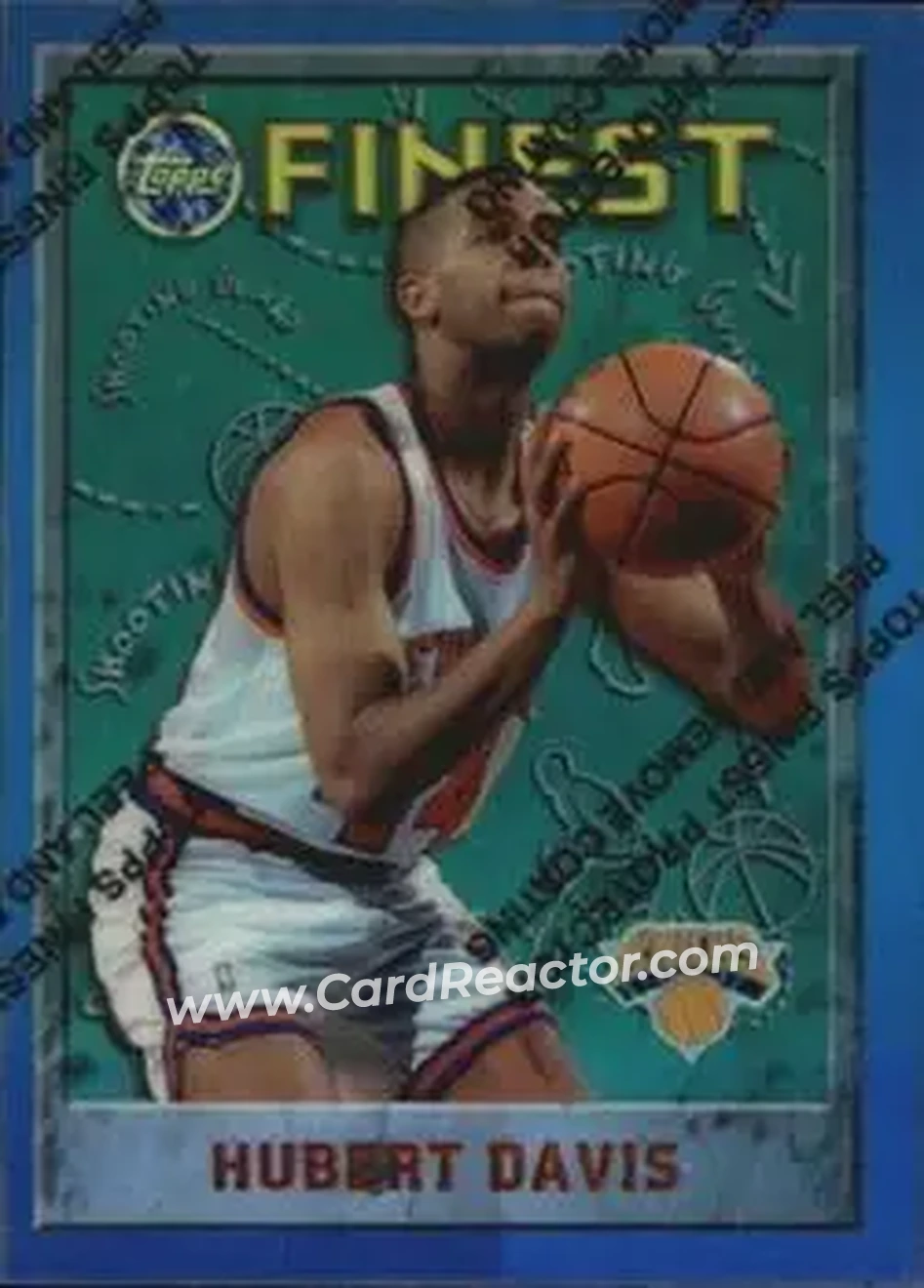 1995-96 Finest - Refractors #213 - Hubert Davis - New York Knicks - Front