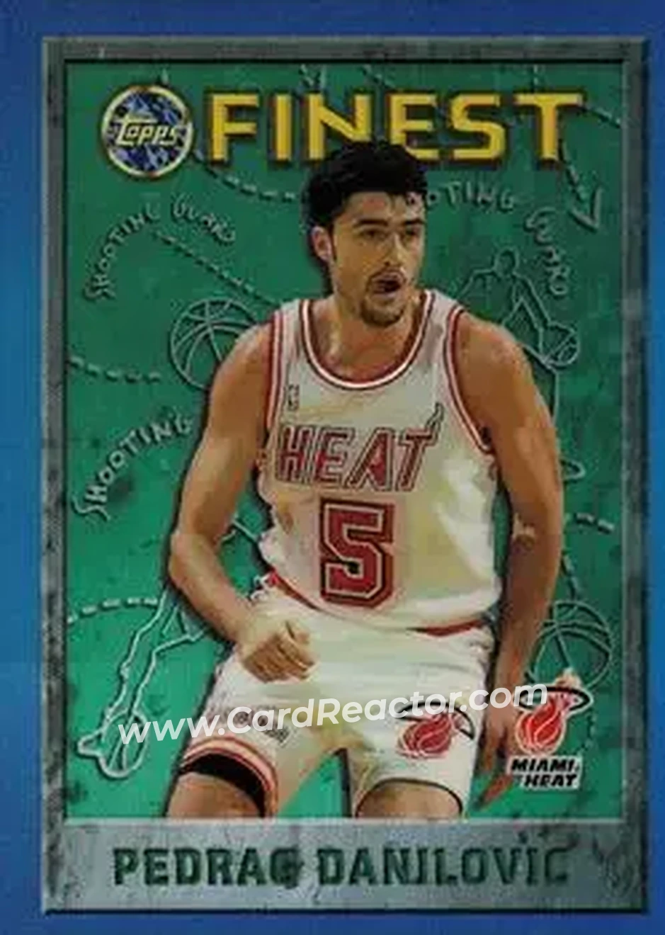 1995-96 Finest - Refractors #216 - Sasha Danilović - Miami Heat - Front