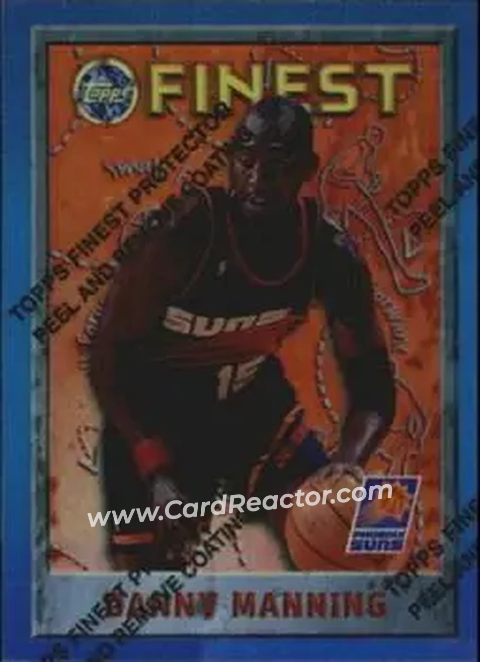 1995-96 Finest - Refractors #217 - Danny Manning - Phoenix Suns - Front