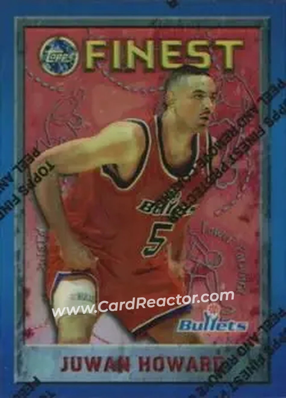 1995-96 Finest - Refractors #224 - Juwan Howard - Washington Bullets - Front