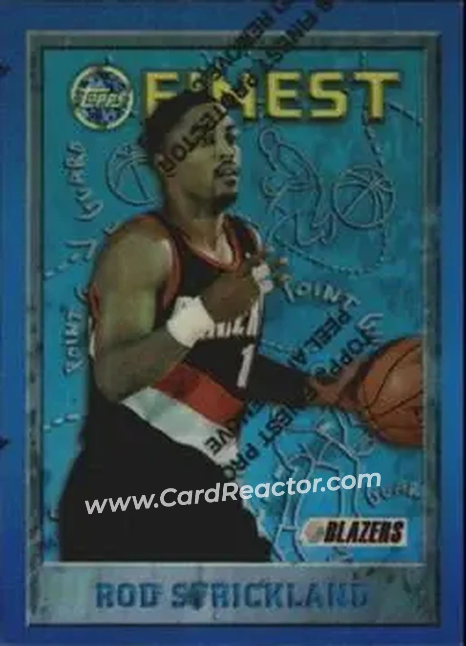 1995-96 Finest - Refractors #226 - Rod Strickland - Portland Trail Blazers - Front