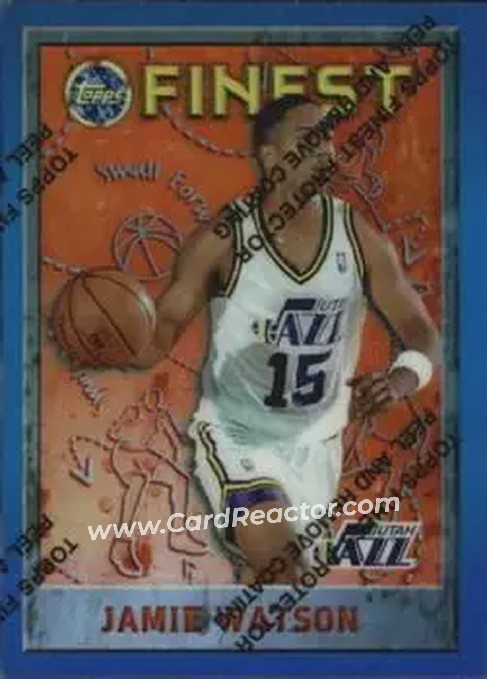 1995-96 Finest - Refractors #230 - Jamie Watson - Utah Jazz - Front