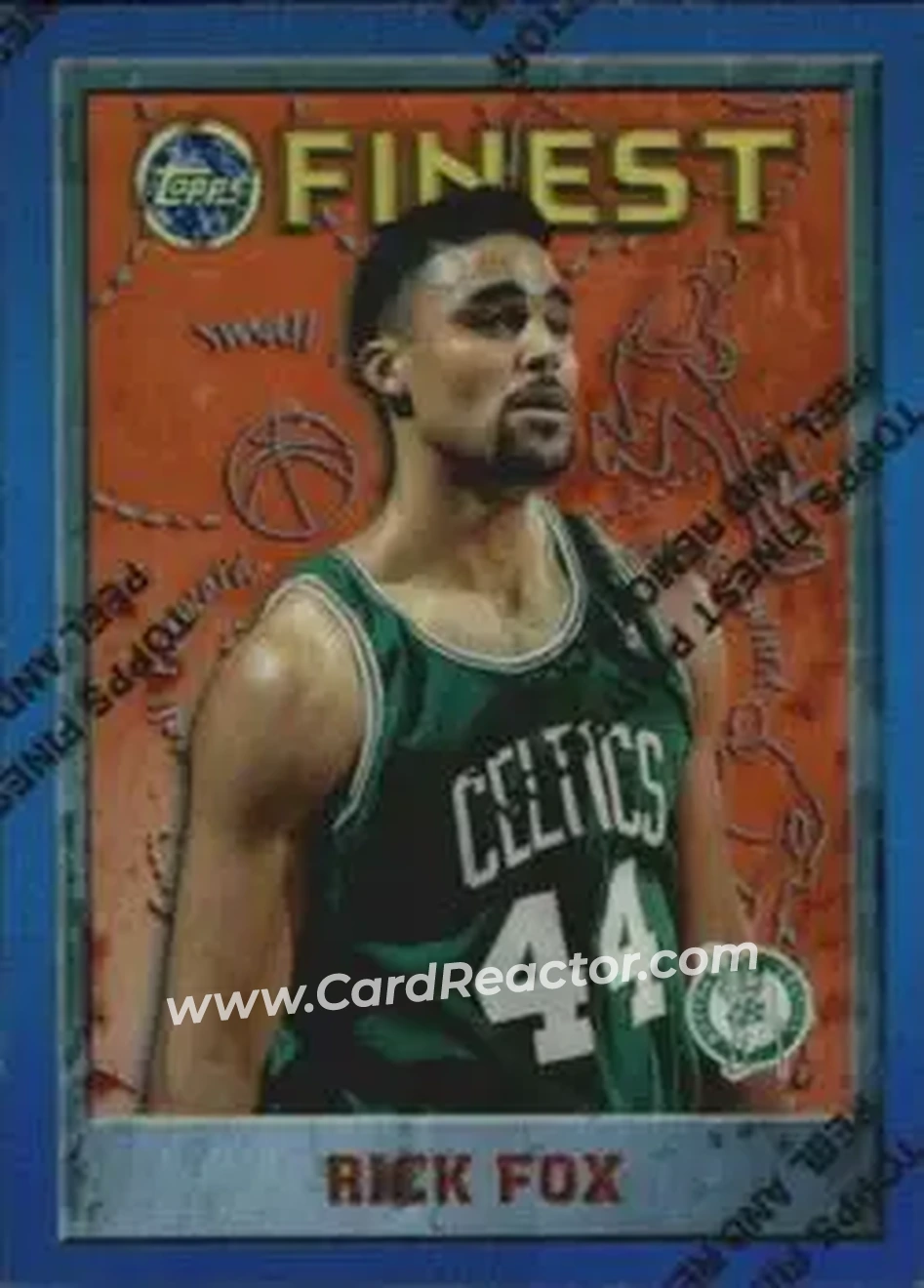1995-96 Finest - Refractors #231 - Rick Fox - Boston Celtics - Front 1995-96 Finest - Refractors #231 - Rick Fox - Boston Celtics - Front