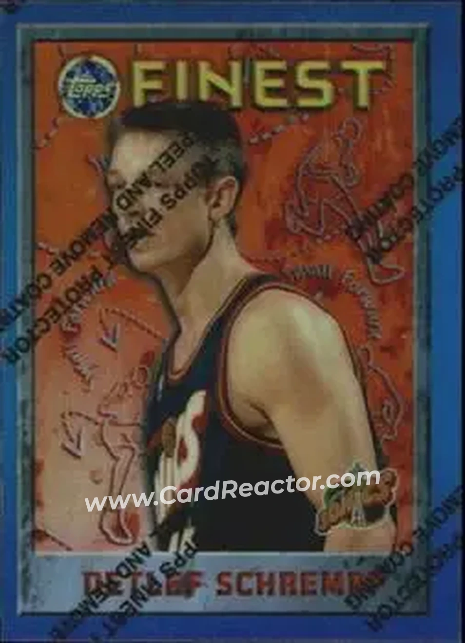 1995-96 Finest - Refractors #239 - Detlef Schrempf - Seattle SuperSonics - Front