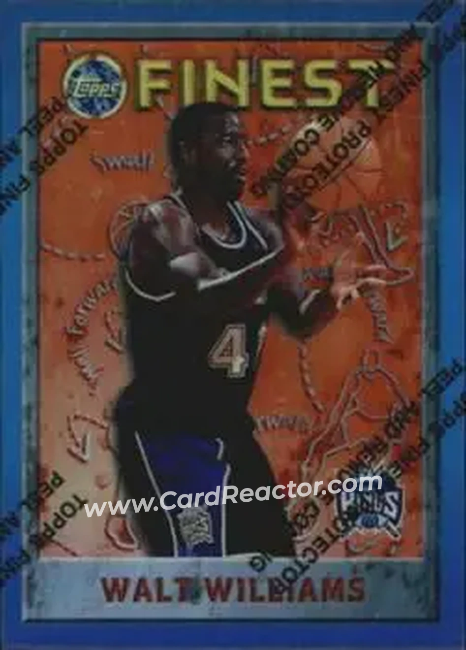 1995-96 Finest - Refractors #241 - Walt Williams - Sacramento Kings - Front
