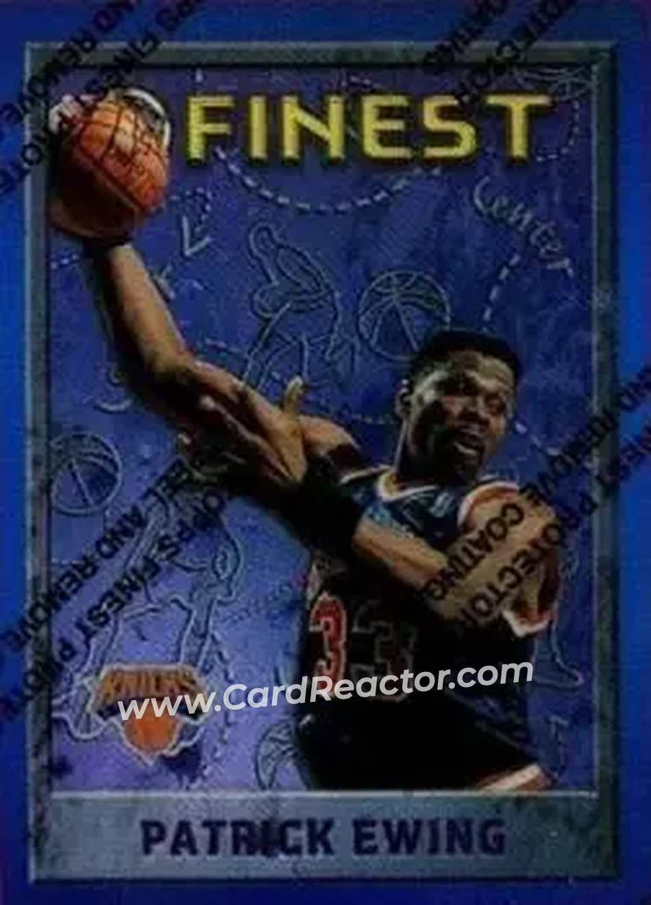1995-96 Finest - Refractors #243 - Patrick Ewing - New York Knicks - Front