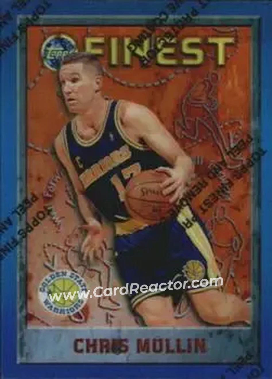 1995-96 Finest - Refractors #246 - Chris Mullin - Golden State Warriors - Front
