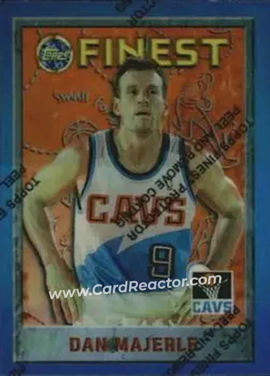 1995-96 Finest - Refractors #248 - Dan Majerle - Cleveland Cavaliers - Front