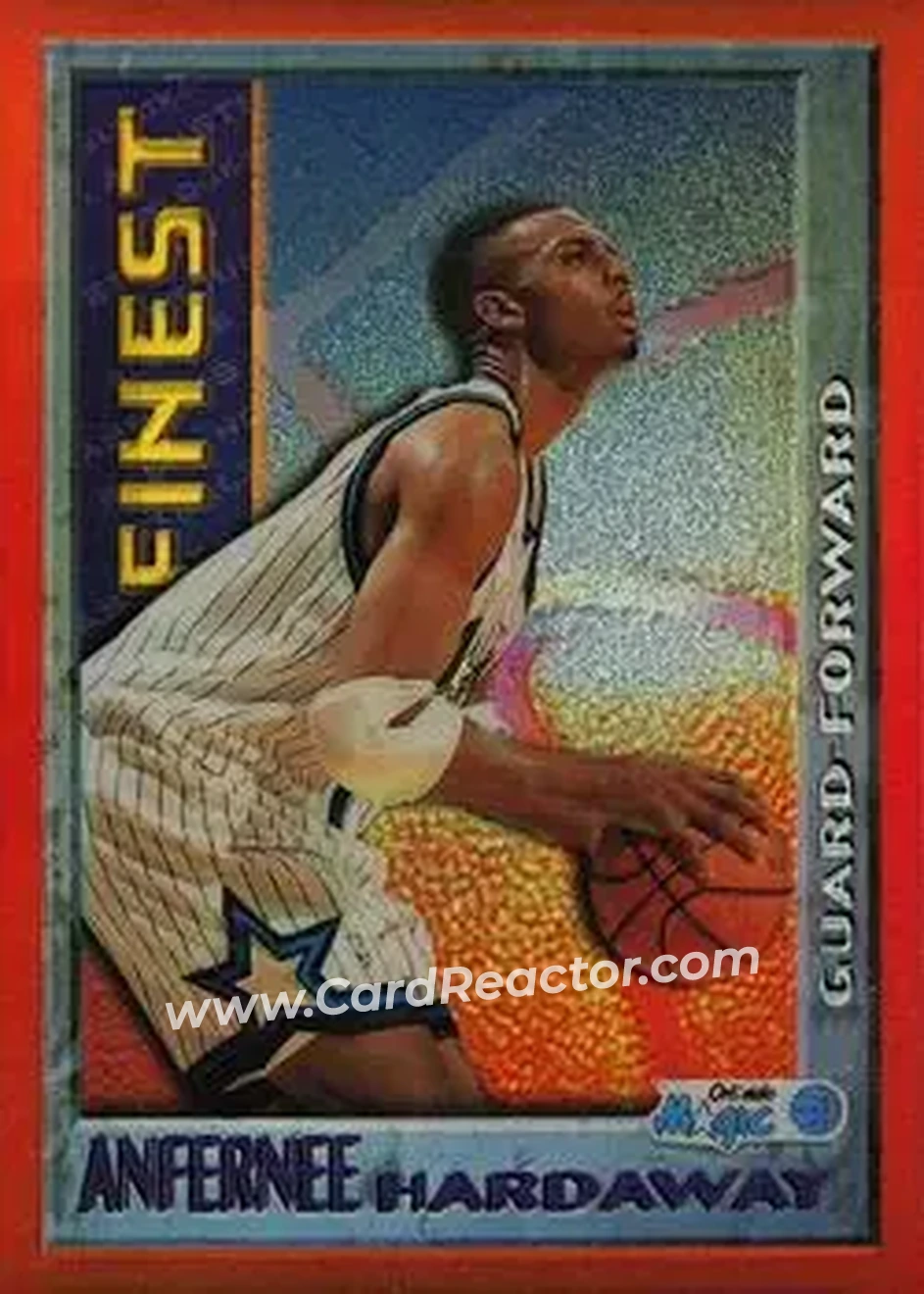 1995-96 Finest - Mystery Finest Bordered Refractors #M3 - Anfernee Hardaway - Orlando Magic - Front