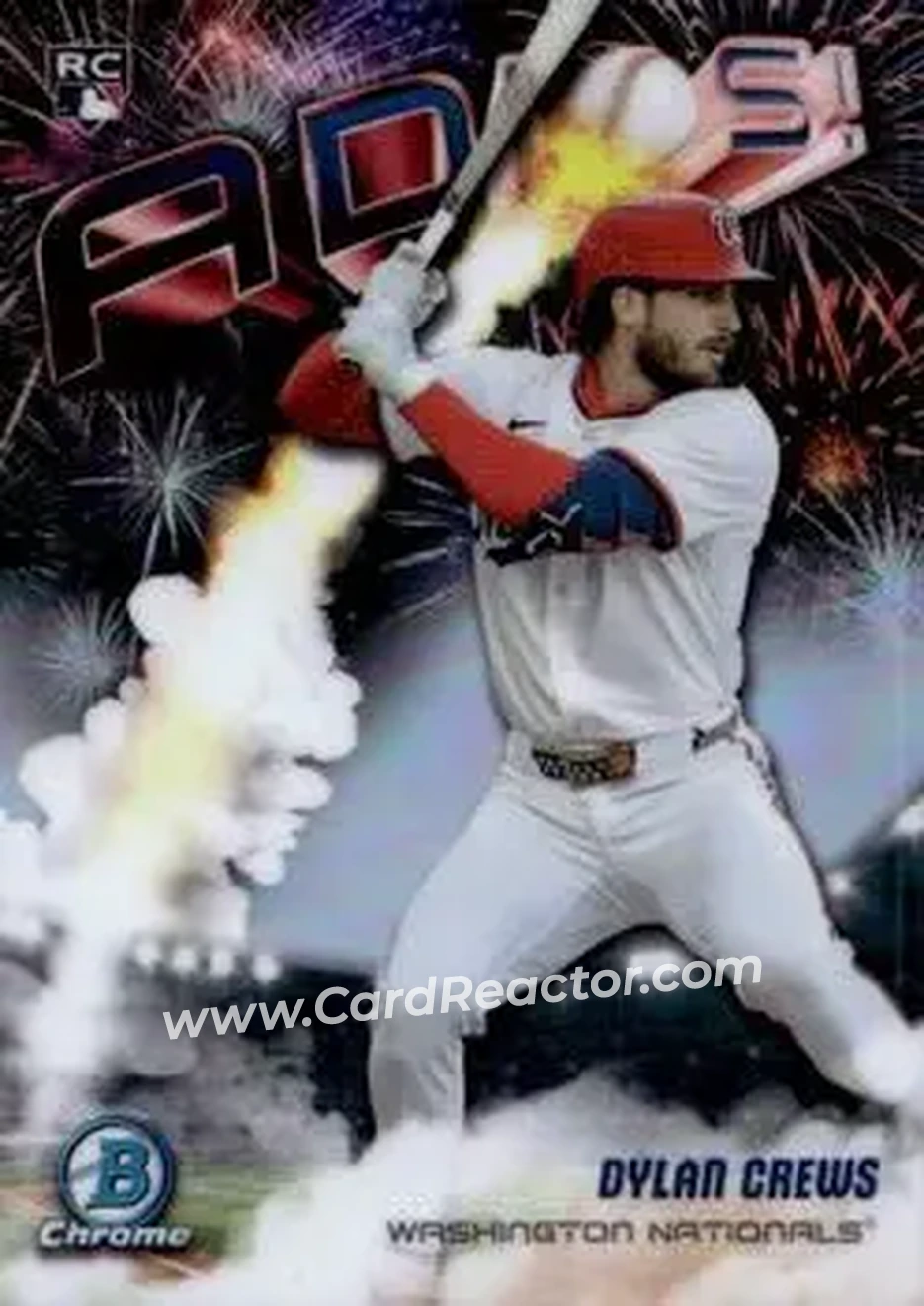 2025 Bowman Chrome - Adios #AD-5 - Dylan Crews - Washington Nationals - Front 2025 Bowman Chrome - Adios #AD-5 - Dylan Crews - Washington Nationals - Front