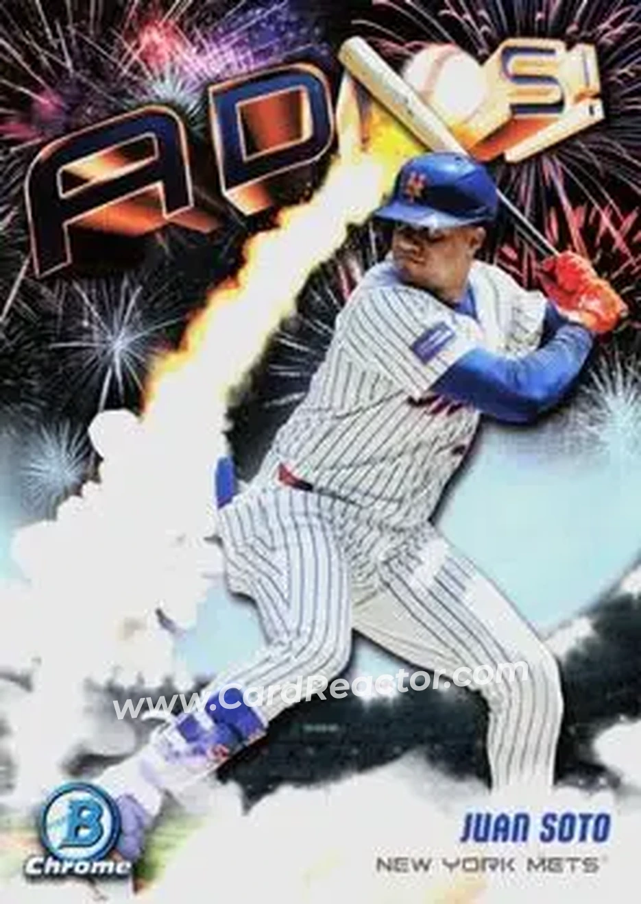 2025 Bowman Chrome - Adios #AD-6 - Juan Soto - New York Mets - Front