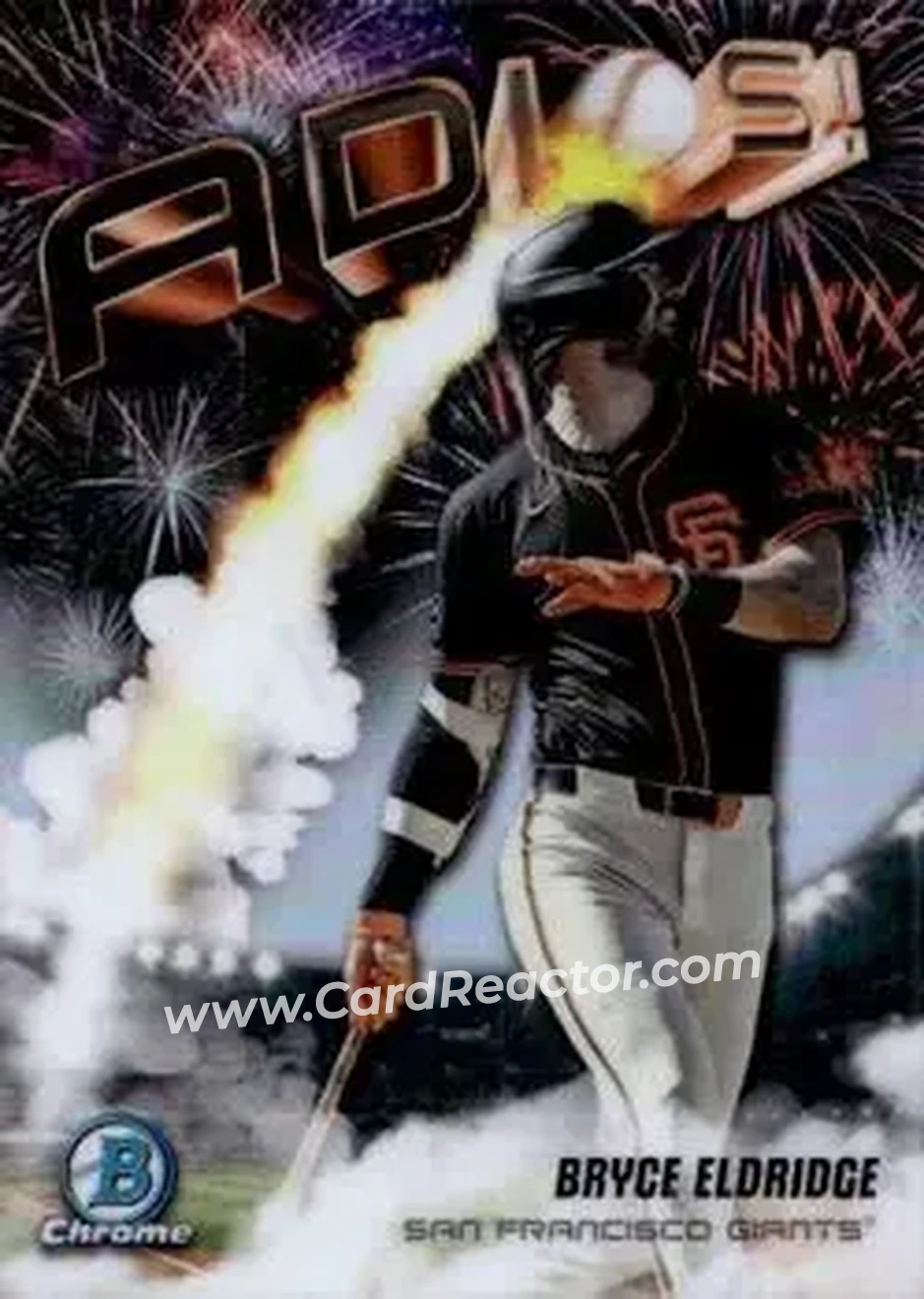 2025 Bowman Chrome - Adios #AD-10 - Bryce Eldridge - San Francisco Giants - Front