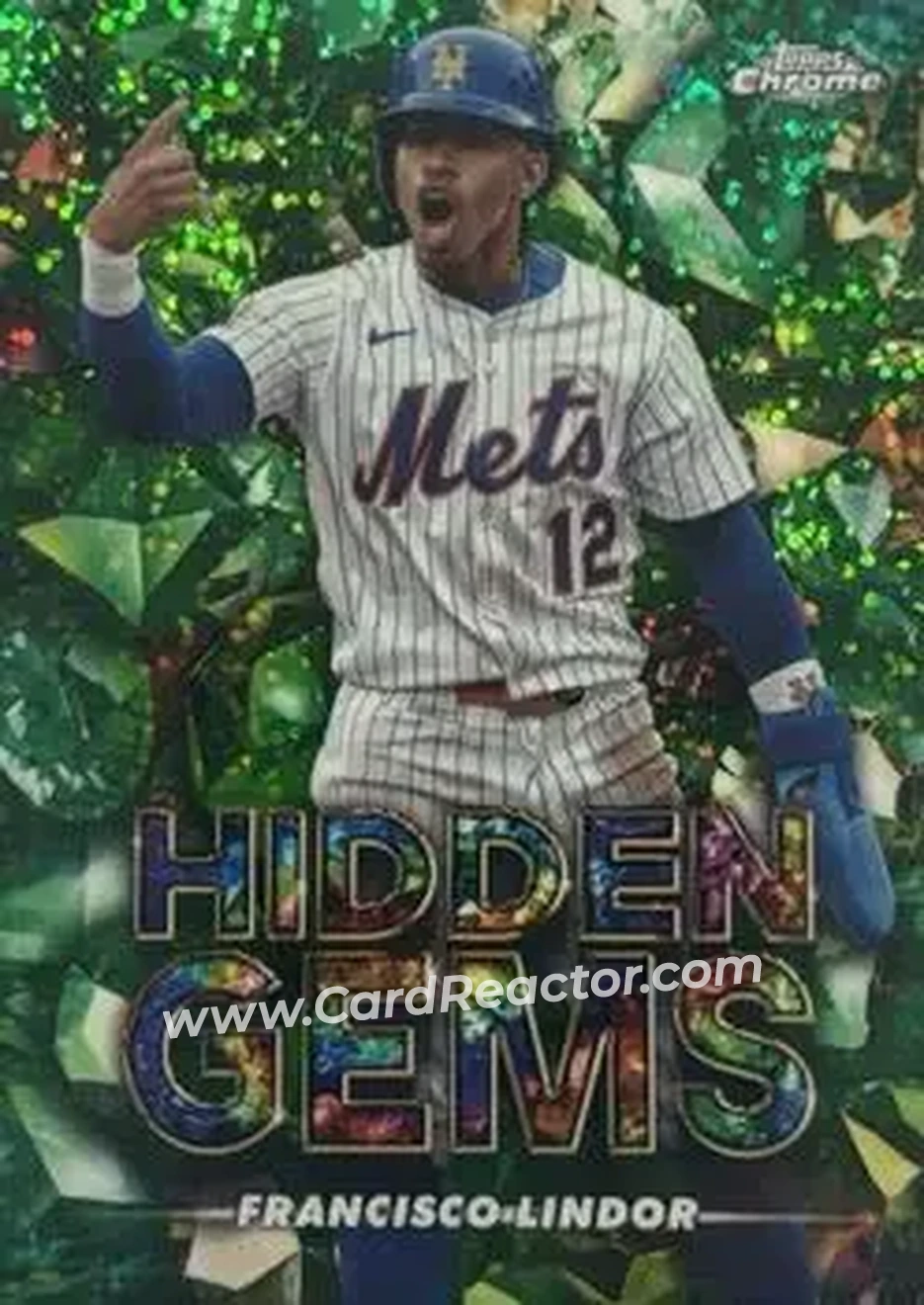 2025 Bowman Chrome - Hidden Gems #HG-27 - Francisco Lindor - New York Mets - Front