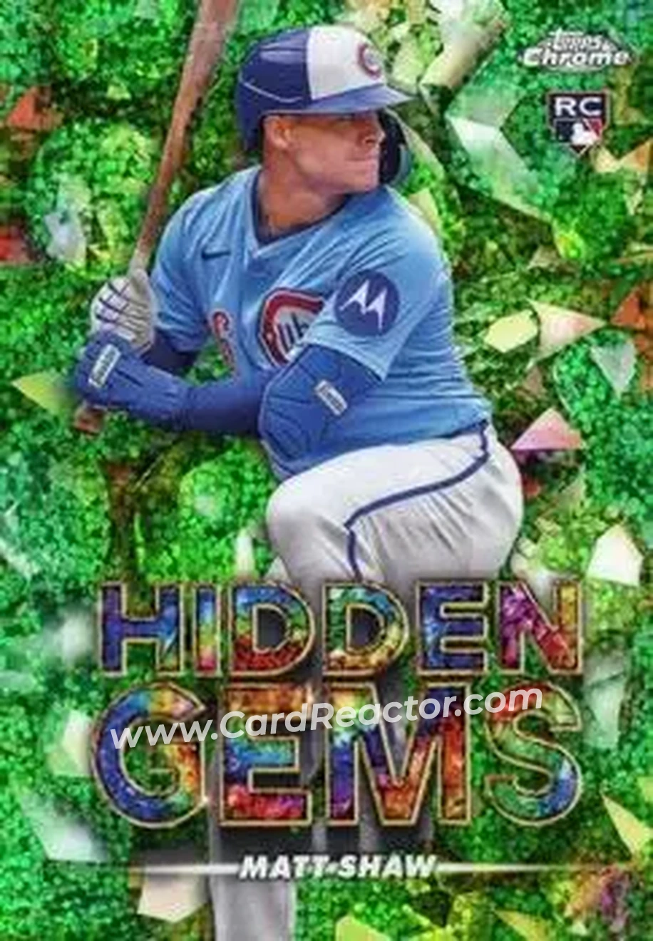 2025 Bowman Chrome - Hidden Gems #HG-30 - Matt Shaw - Chicago Cubs - Front