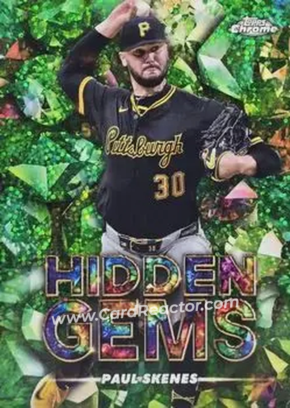 2025 Bowman Chrome - Hidden Gems #HG-32 - Paul Skenes - Pittsburgh Pirates - Front