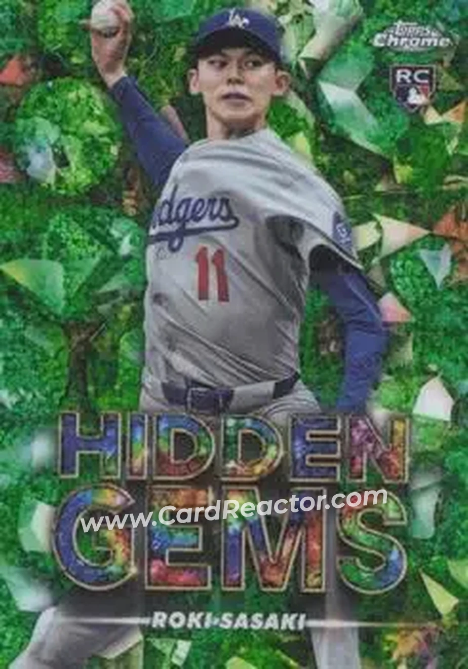 2025 Bowman Chrome - Hidden Gems #HG-33 - Roki Sasaki - Los Angeles Dodgers - Front
