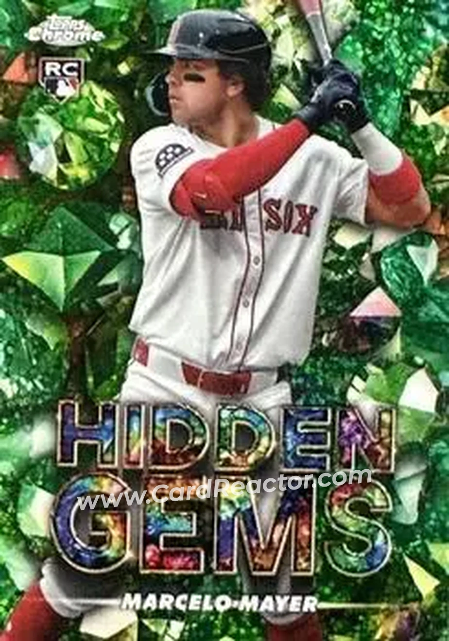 2025 Bowman Chrome - Hidden Gems #HG-35 - Marcelo Mayer - Boston Red Sox - Front
