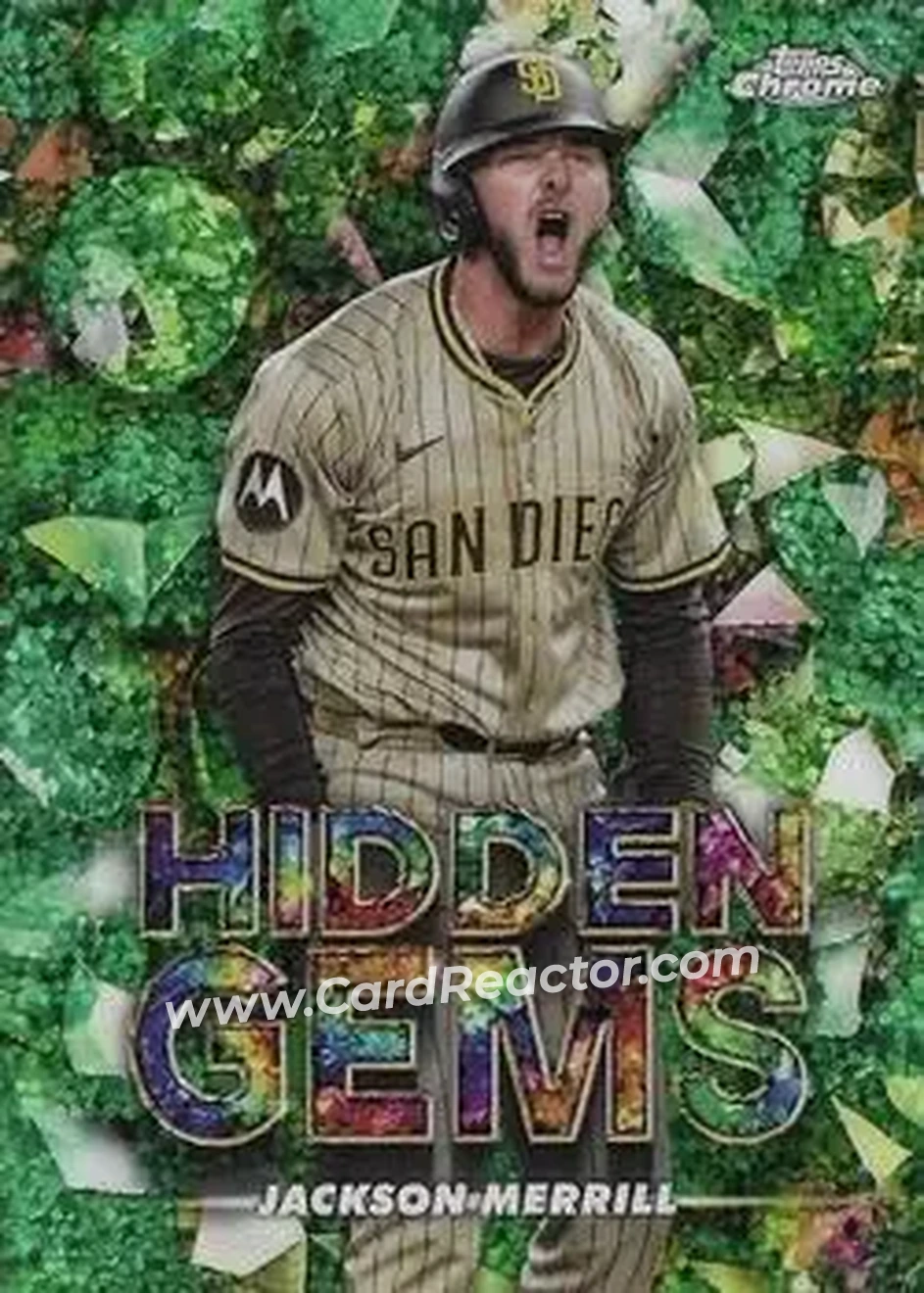 2025 Bowman Chrome - Hidden Gems #HG-37 - Jackson Merrill - San Diego Padres - Front