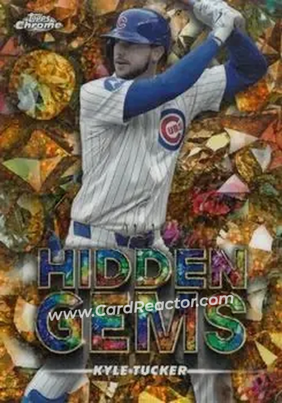 2025 Bowman Chrome - Hidden Gems Citrine #HG-28 - Kyle Tucker - Chicago Cubs - Front