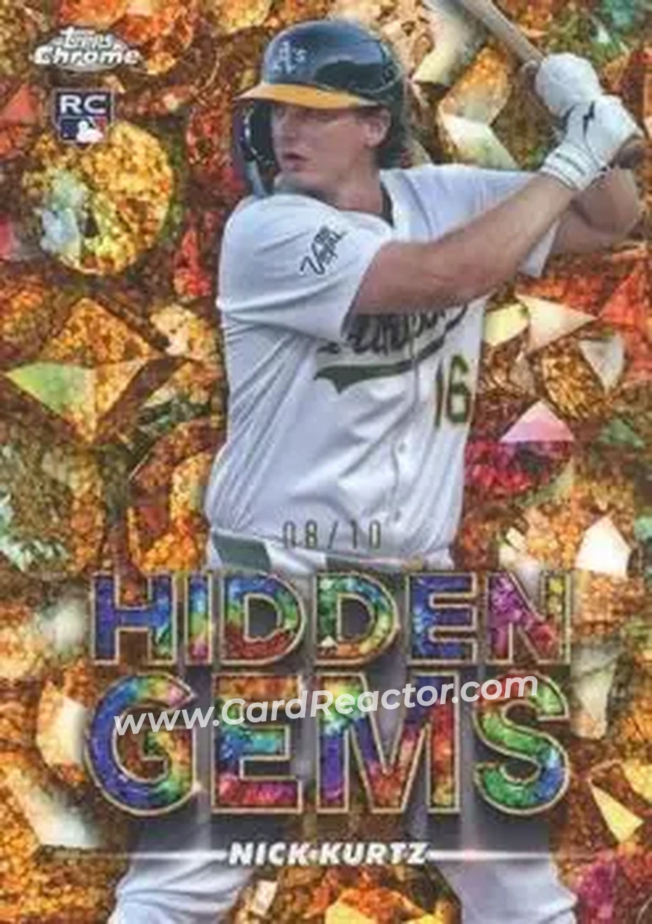 2025 Bowman Chrome - Hidden Gems Citrine #HG-36 - Nick Kurtz - Athletics - Front