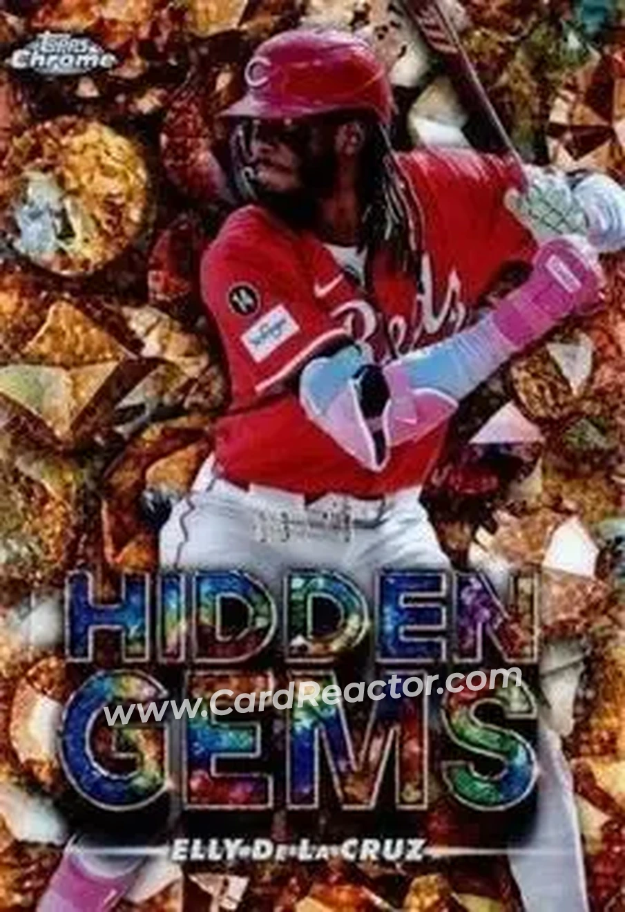 2025 Bowman Chrome - Hidden Gems Citrine #HG-38 - Elly De La Cruz - Cincinnati Reds - Front