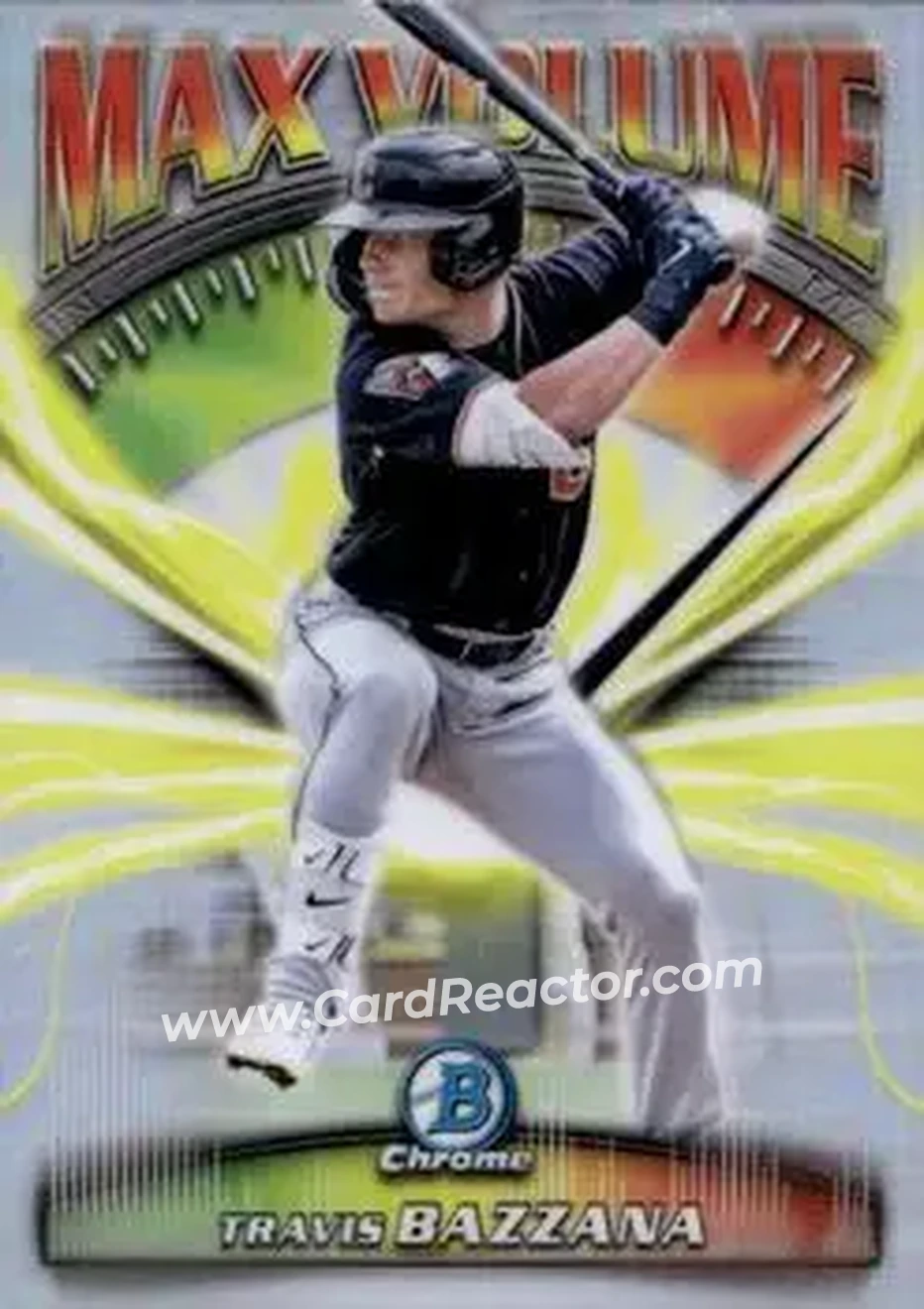 2025 Bowman Chrome - Max Volume #MV-12 - Travis Bazzana - Cleveland Guardians - Front