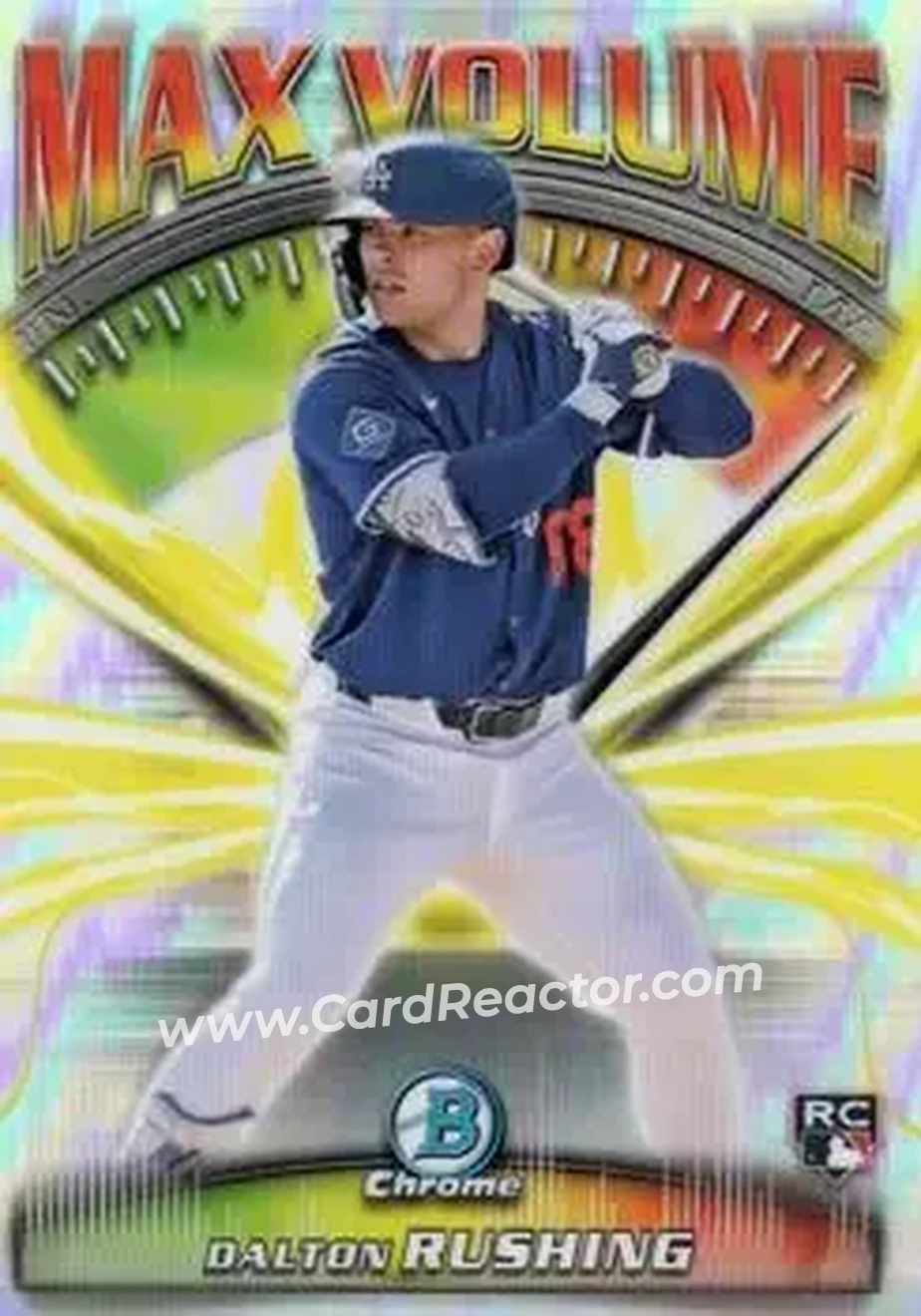 2025 Bowman Chrome - Max Volume #MV-14 - Dalton Rushing - Los Angeles Dodgers - Front