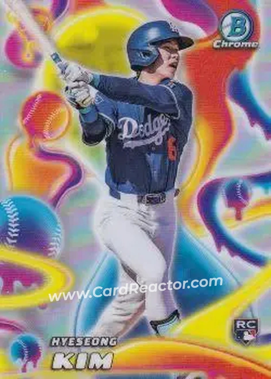 2025 Bowman Chrome - Melt Mashers #MM-6 - Hyeseong Kim - Los Angeles Dodgers - Front