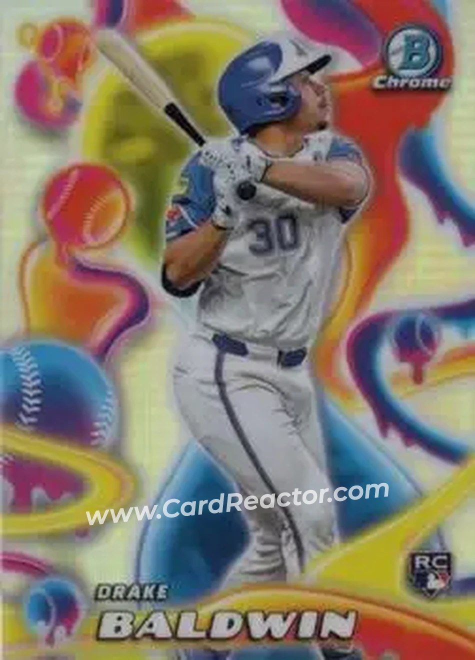 2025 Bowman Chrome - Melt Mashers #MM-19 - Drake Baldwin - Atlanta Braves - Front