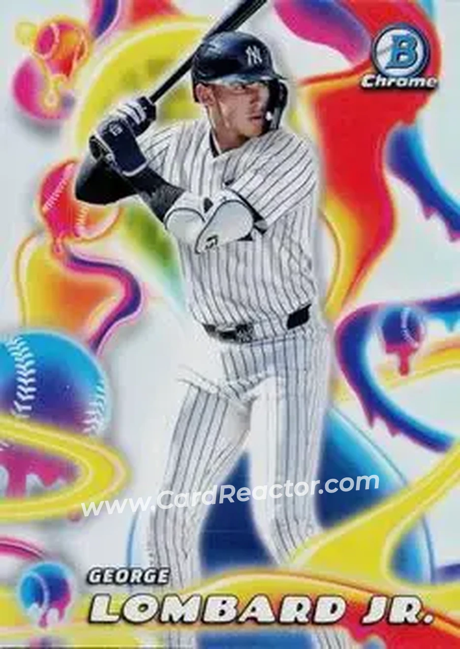 2025 Bowman Chrome - Melt Mashers #MM-20 - George Lombard Jr. - New York Yankees - Front