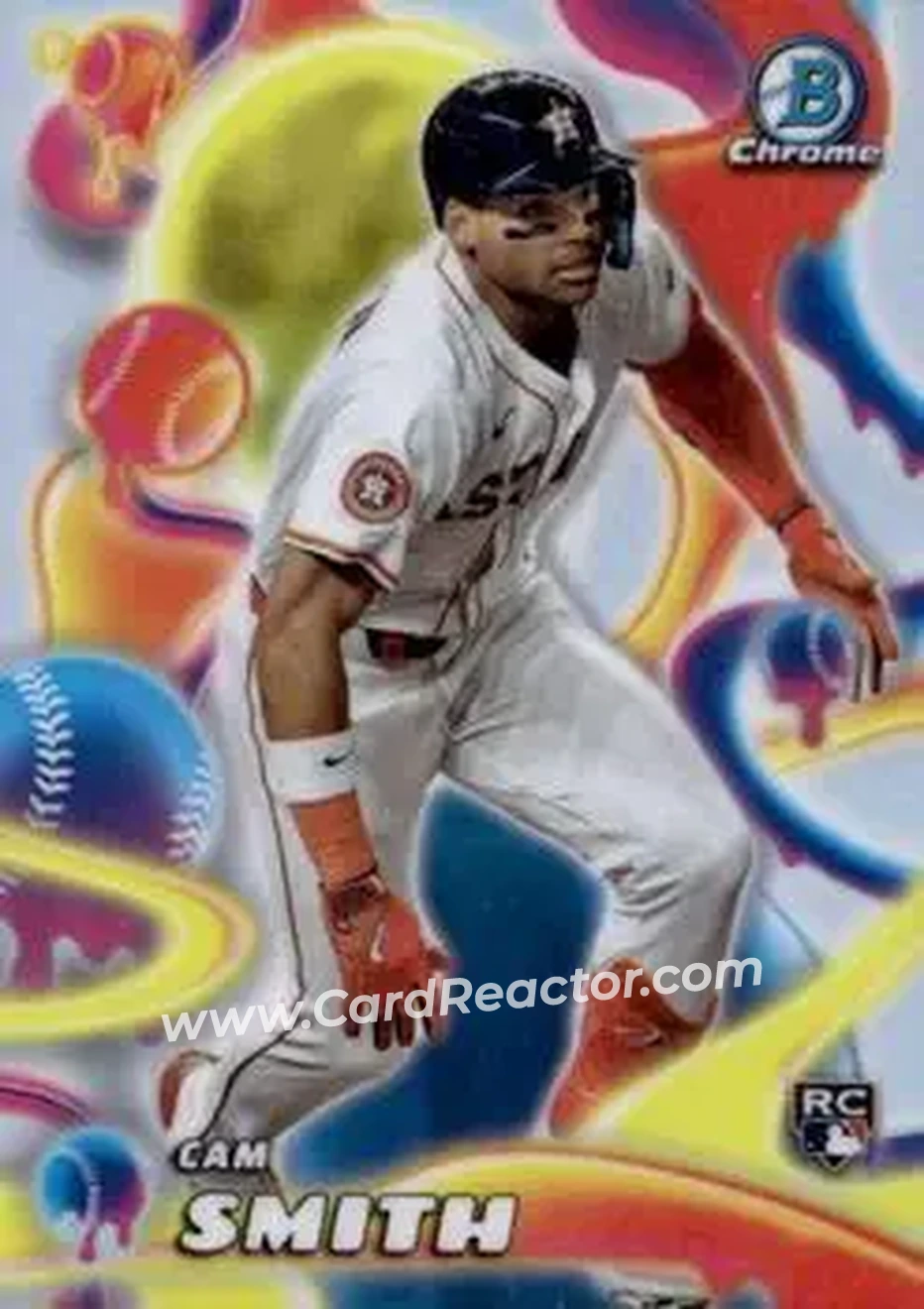 2025 Bowman Chrome - Melt Mashers #MM-22 - Cam Smith - Houston Astros - Front