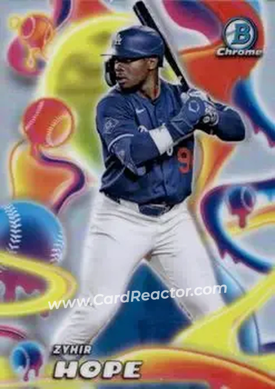 2025 Bowman Chrome - Melt Mashers #MM-23 - Zyhir Hope - Los Angeles Dodgers - Front