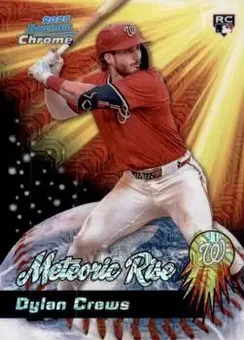 2025 Bowman Chrome #MR-10 Meteoric Rise Mojo Mega Refractor Dylan Crews