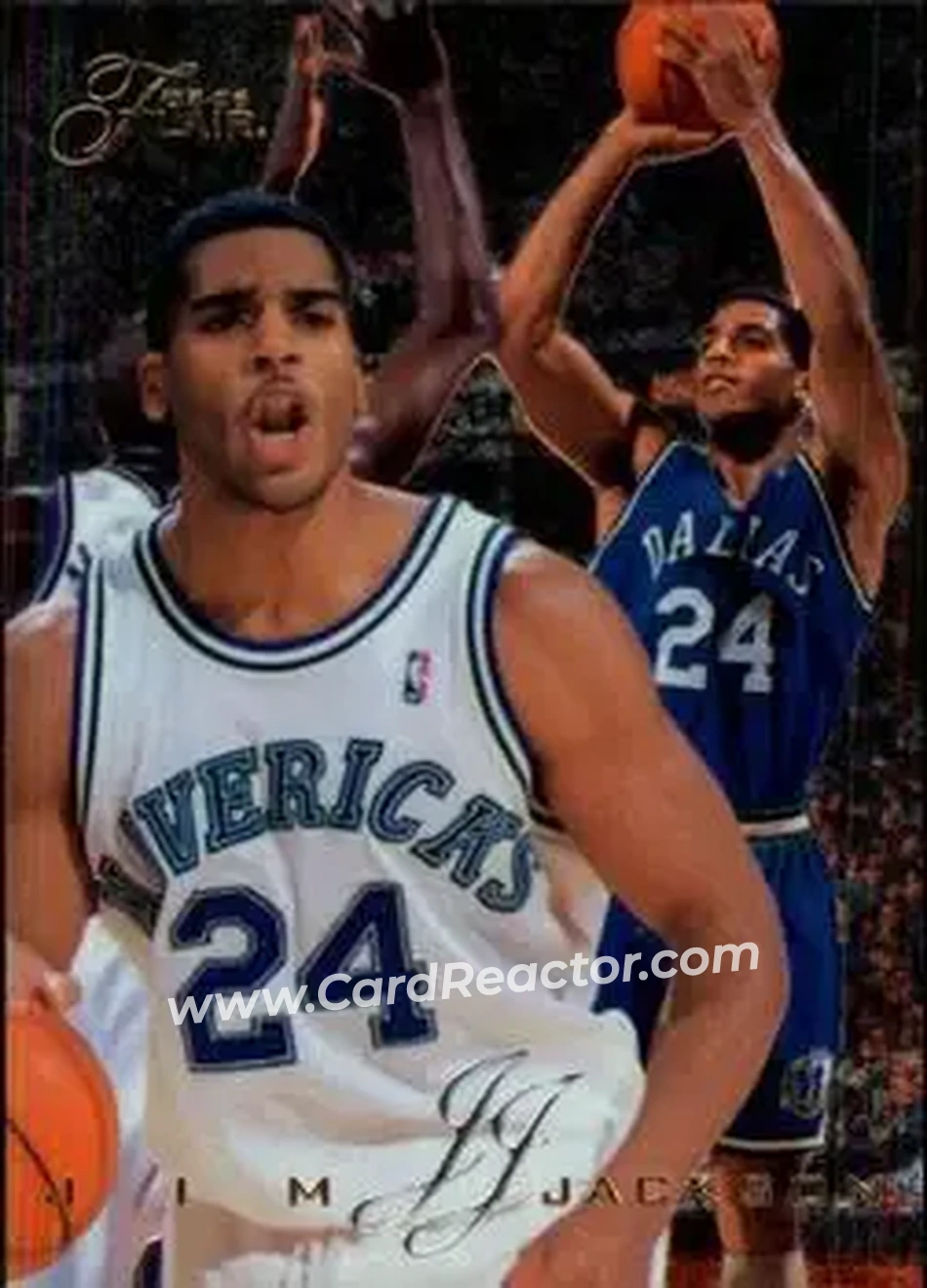 1995-96 Flair #25 - Jim Jackson - Dallas Mavericks - Front